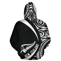 New Zealand Maori Pattern Hoodie - Circle Style J1-Apparel-Khanh Arts-Hoodie-S-Vibe Cosy™
