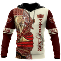February King Lion 3D All Over Printed  Unisex Shirts