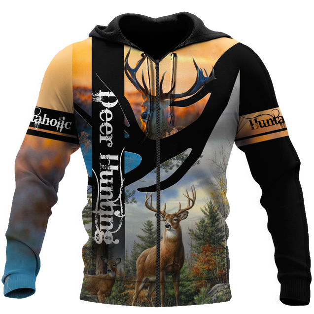 Love Deer Hunting 3D All Over Printed Shirts For Men And Woman