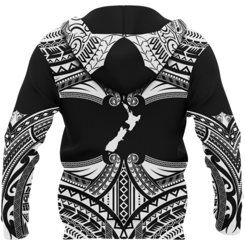 New Zealand - Wairua Aotearoa Pullover Hoodie (Black) A0-Apparel-Khanh Arts-Hoodie-S-Vibe Cosy™