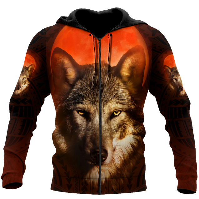 All Over Printed Wolf Hoodie DA29092020-MEI