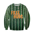 3D All Over Printed Hugs Cactus Shirts-Apparel-NTH-Sweatshirt-S-Vibe Cosy™