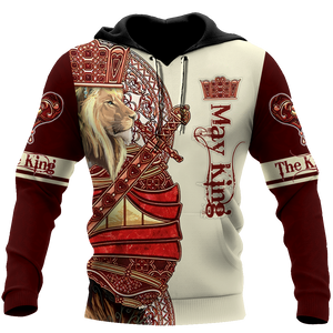 May King Lion 3D All Over Printed Unisex Shirts