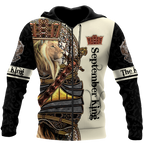 September Black King Lion  3D All Over Printed Unisex Shirts