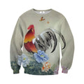 3D All Over Printed Chicken and flower Shirts-Apparel-Phaethon-Sweatshirt-S-Vibe Cosy™