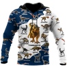 Blue dinosaurs 3d hoodie shirt for men and women HG92603