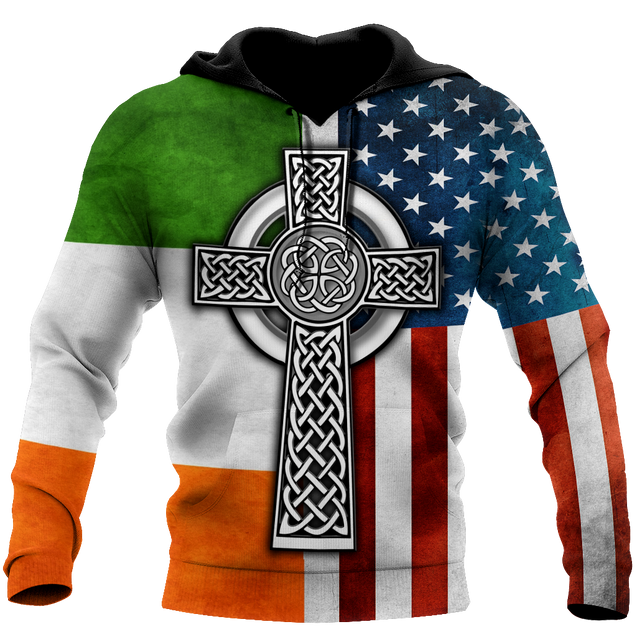 Irish By Blood American By Birth 3D All Over Printed Shirts For Men and Women DQB29102002