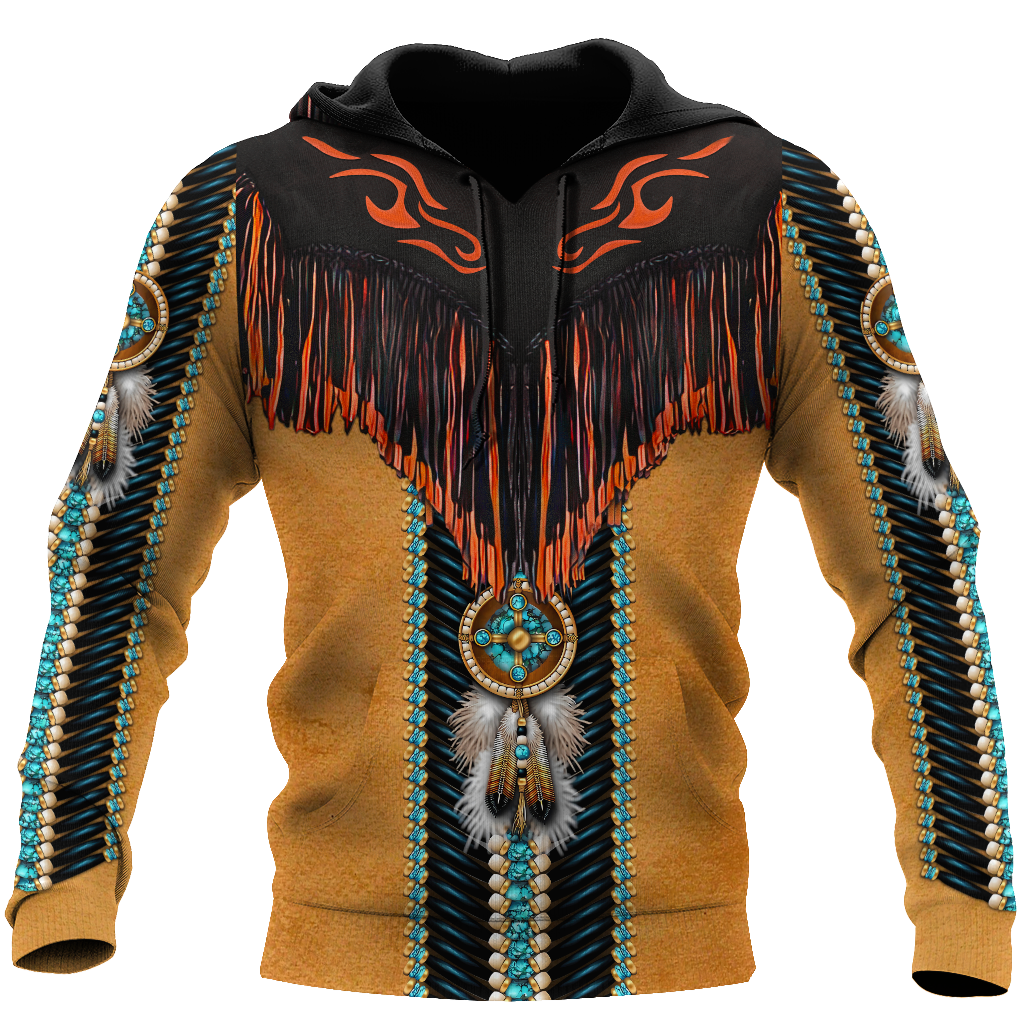 Premium Native American Hoodie 3D All Over Printed Shirts DA17112002CLVH-LAM