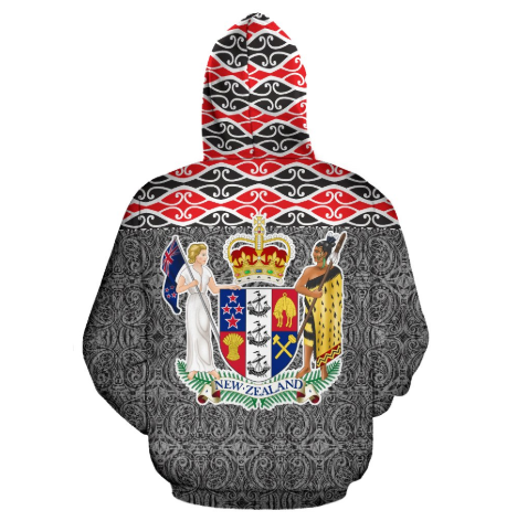 New Zealand Maori Over - Hoodie - BN09-Apparel-Khanh Arts-Hoodie-S-Vibe Cosy™