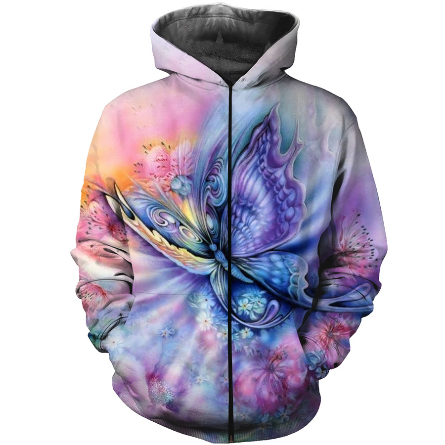 Butterfly Tribal 3D All Over Printed Clothes BF2-Apparel-TA-Hoodie-S-Vibe Cosy™