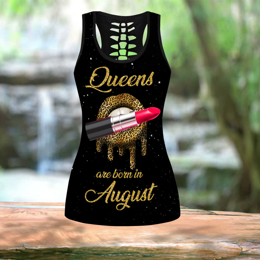 Queens Are Born In August-August Queens Combo Tank Top + Legging DQB08082010S