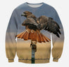 3D All Over Printed Red Tail Hawk Clothes-Apparel-Phaethon-Sweatshirt-S-Vibe Cosy™