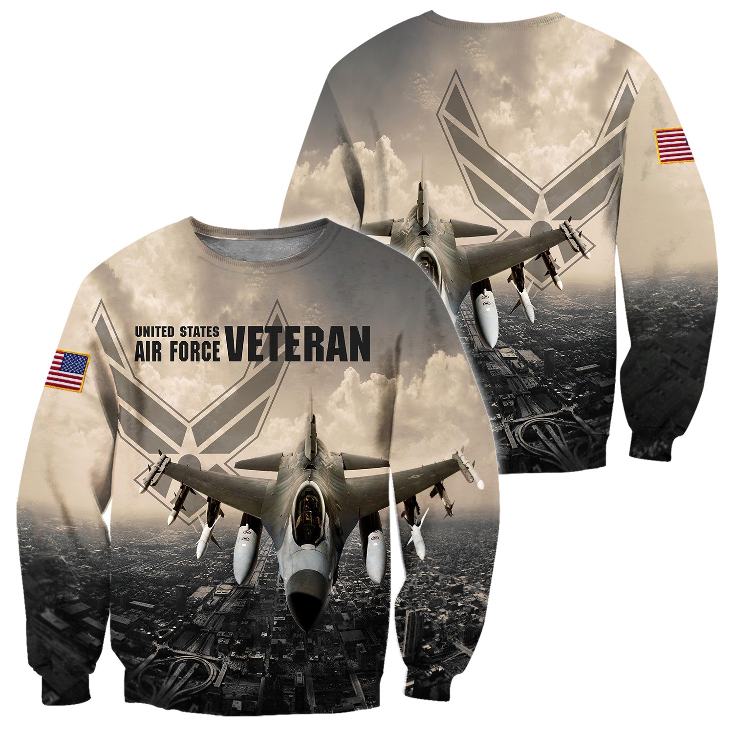 US Air Force Veteran 3D All Over Printed Unisex Shirts