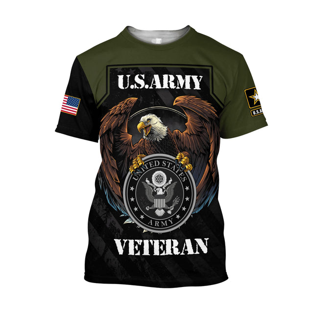 US Army Veteran 3D All Over Printed Unisex Shirts