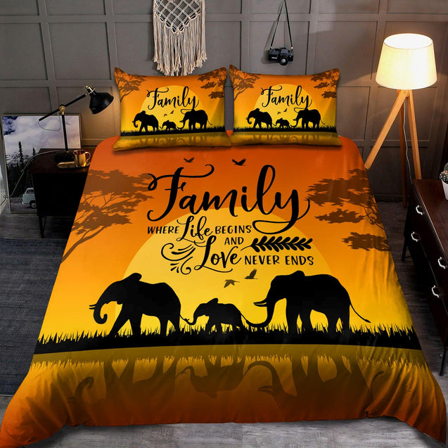 Happy Family Elephant Bedding Set AM082069-TQH