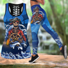 Love Pirate Skull and Tattoos tanktop & legging outfit for women QB06092001-Apparel-PL8386-S-S-Vibe Cosy™