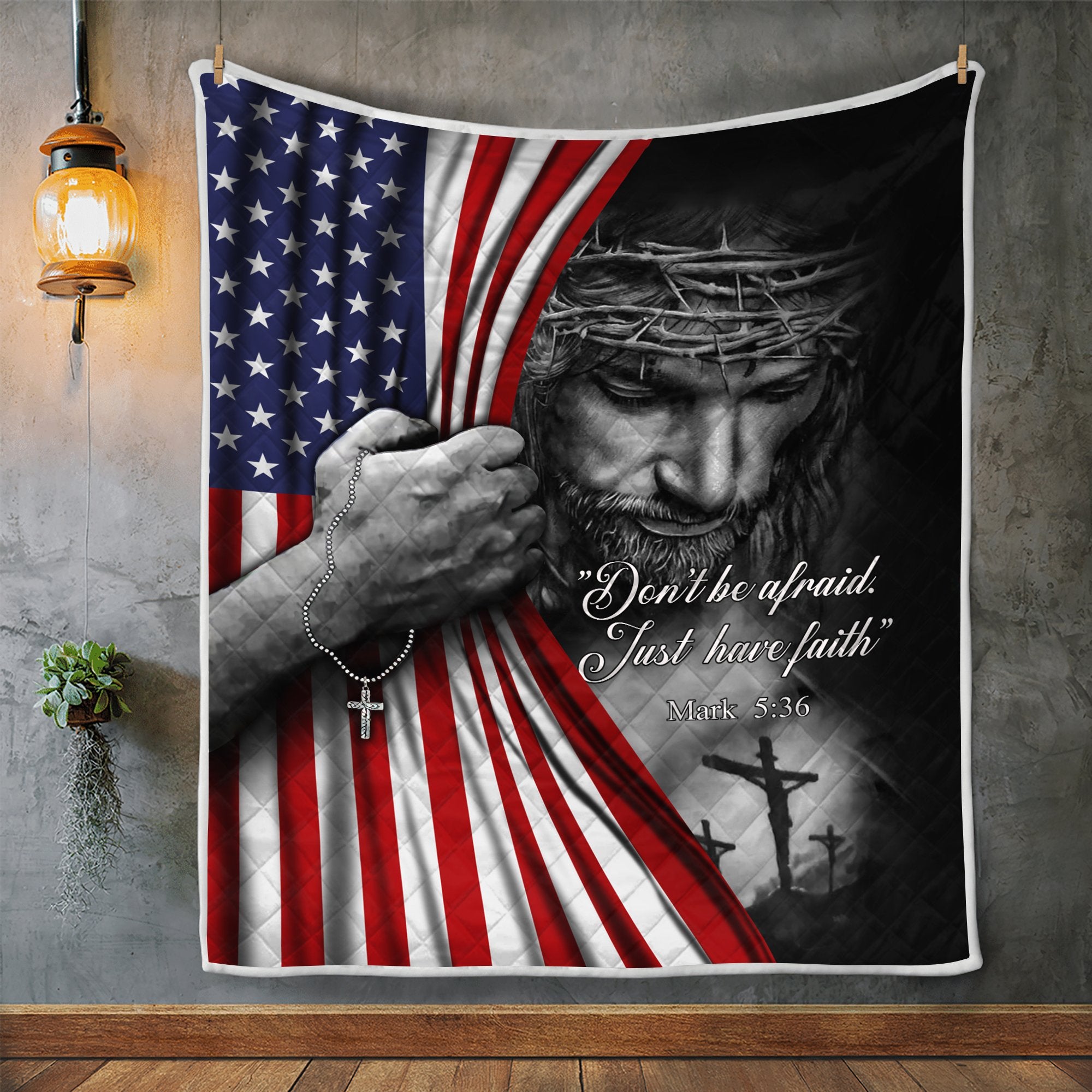 God Bless American 3D All Over Printed Quilt