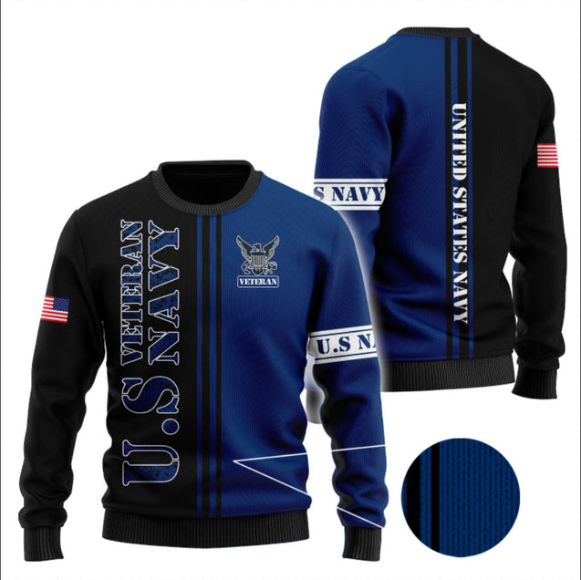 US Veteran Navy 3D All Over Printed Unisex Shirts