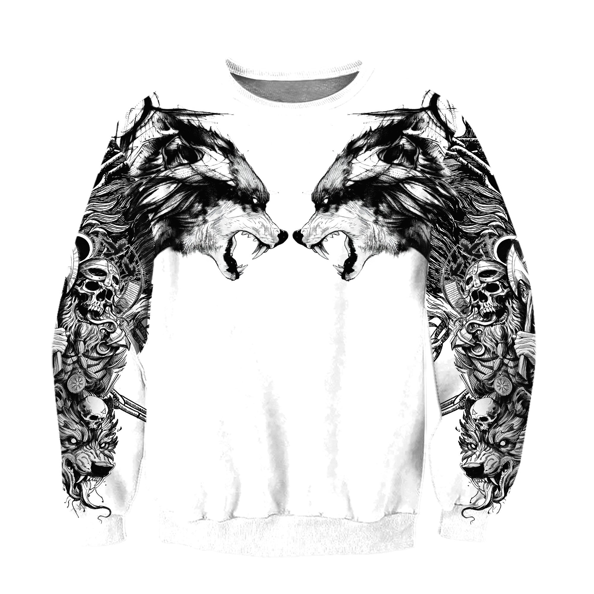 Wolf Tattoo 3D All Over Printed Unisex Shirts No 03