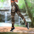 Mexican Aztec Warrior Combo Tank Top + Legging QB07022005-Apparel-TA-S-S-Vibe Cosy™