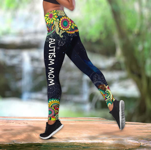 Autism Mom Autism Awearness Combo Tank + Legging DQB08142002