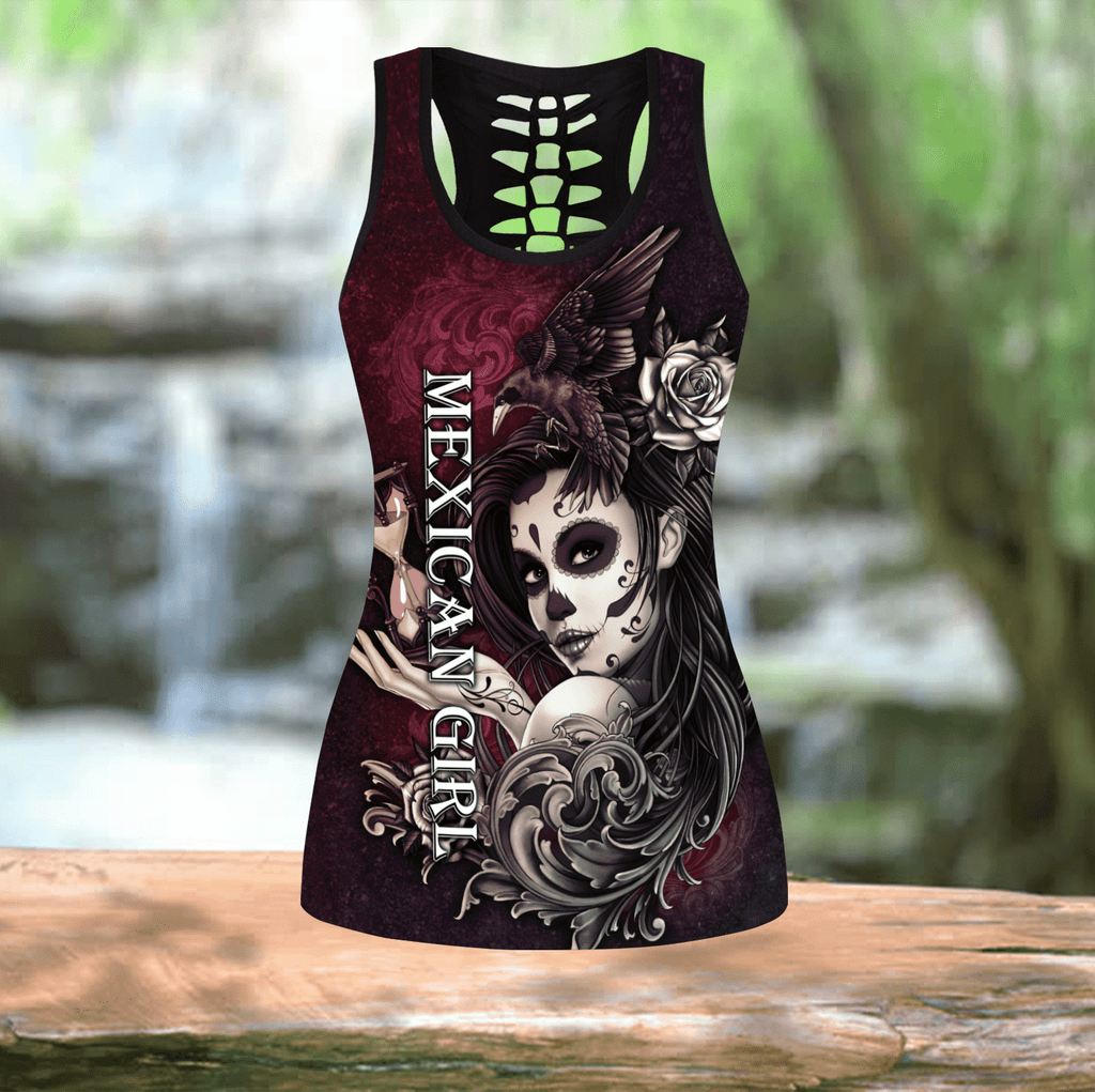 Mexico Girl Combo Tank Top + Legging QB07042003-Apparel-TA-S-S-Vibe Cosy™