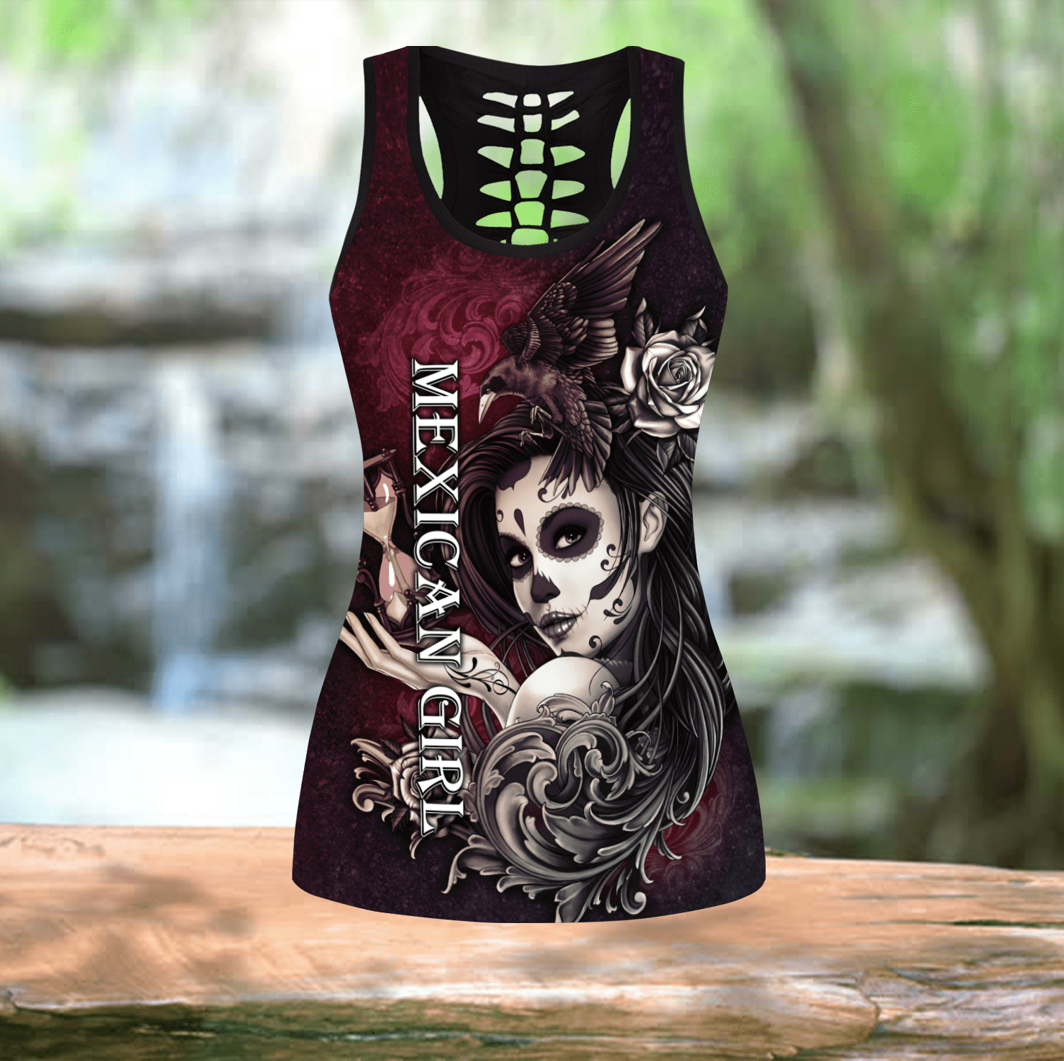 Mexico Girl Combo Tank Top + Legging QB07042003-Apparel-TA-S-S-Vibe Cosy™