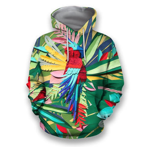 3D Printed Parrot PHL1151-Apparel-PHL-Hoodies-S-Vibe Cosy™