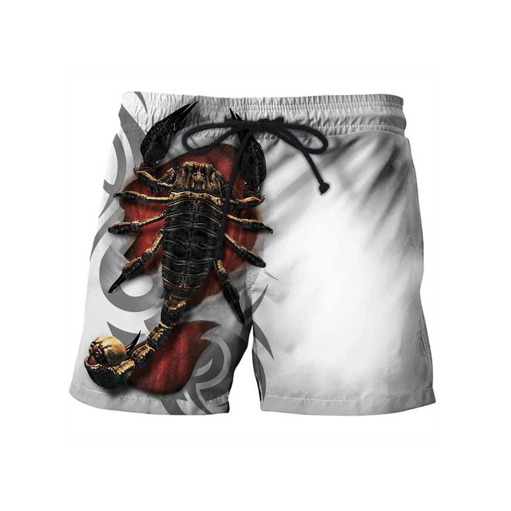 Scorpio Tribal Tattoo 3D All Over Printed Shirt for Men and Women