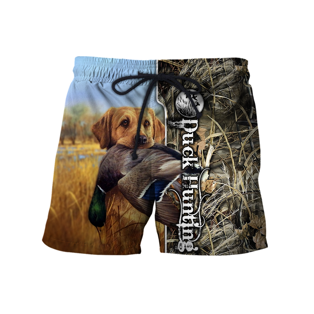 Mallard Duck Hunting 3D All Over Printed Shirts for Men and Women AM261104-Apparel-TT-Shorts-S-Vibe Cosy™