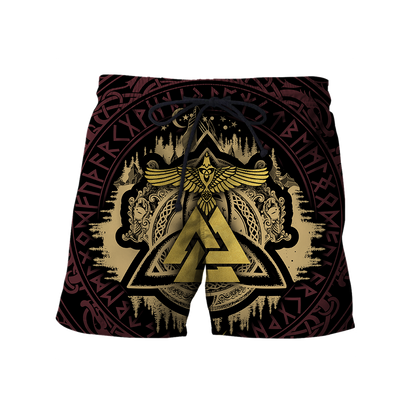 Valknut Viking All Over-ALL OVER PRINT HOODIES-HP Arts-Shorts-S-Vibe Cosy™