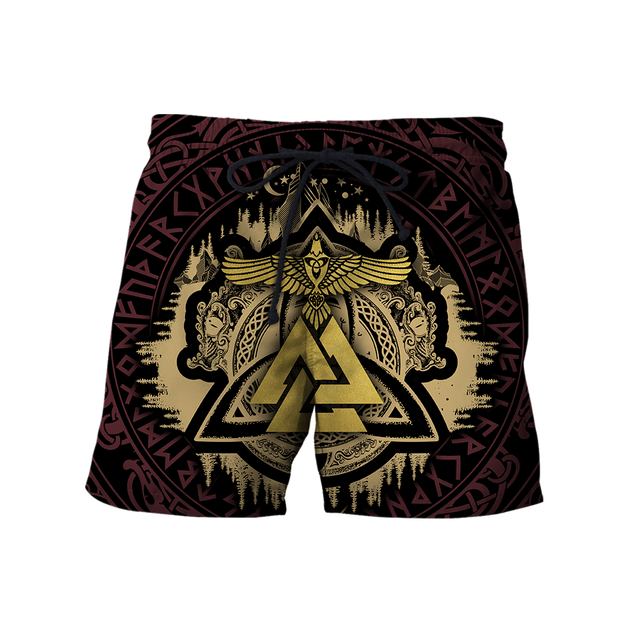 Valknut Viking All Over-ALL OVER PRINT HOODIES-HP Arts-Shorts-S-Vibe Cosy™