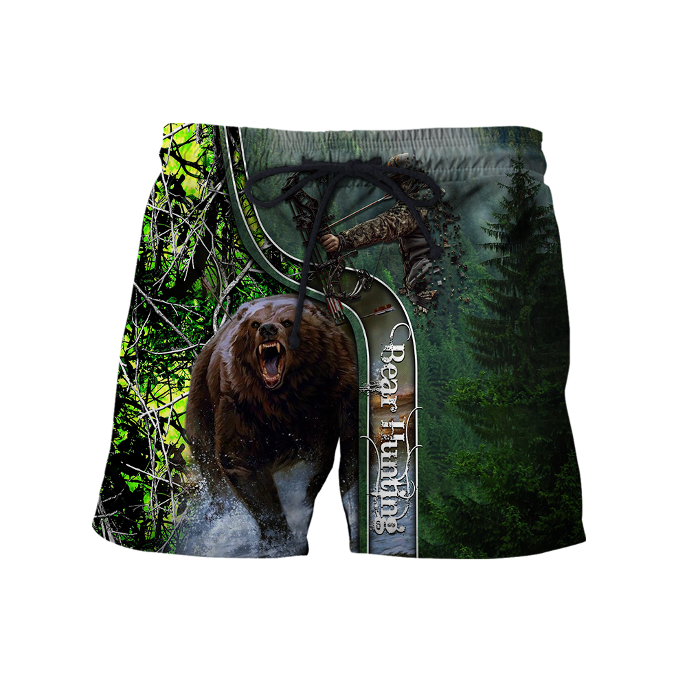 Bear hunting or Bow hunting camo 3D all over printed shirts for men and women AM111201 PL-Apparel-PL8386-Shorts-S-Vibe Cosy™