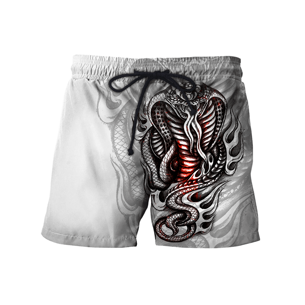 King Cobra Tattoo 3D All Over Printed Shirt for Men and Women