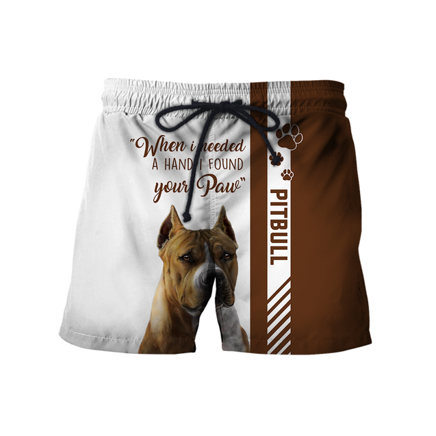 Pitbull 3D All Over Printed Shirts for Men and Women AM090106-Apparel-TT-Shorts-S-Vibe Cosy™