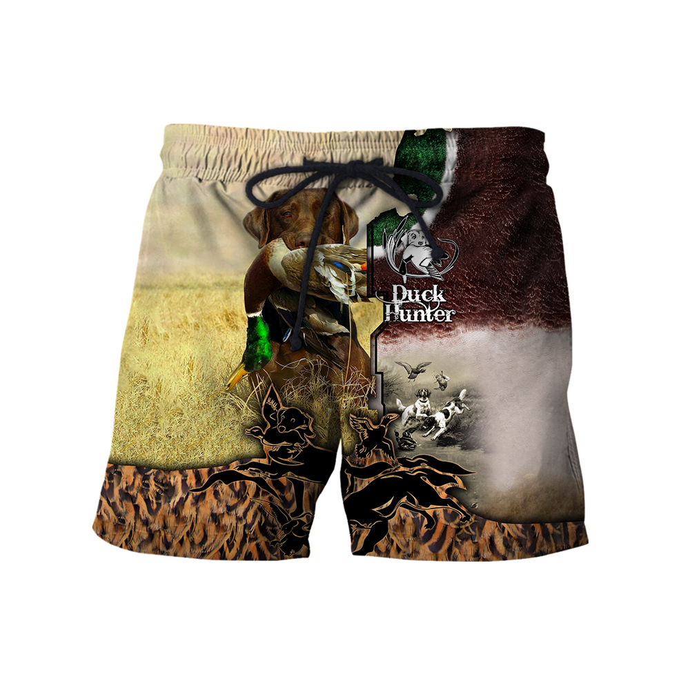Mallard Duck Hunting 3D Printing Shirts for Men and Women AM020104-Apparel-TT-Shorts-S-Vibe Cosy™