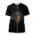 3D Dachshund Love Dog Mom Unisex Shirts