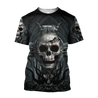 Premium Skull Cross All Over Printed Shirts For Men And Women MEI