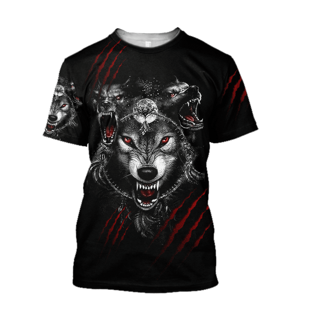 Wolf 3D All Over Printed Hoodie For Men and Women AM082071S1