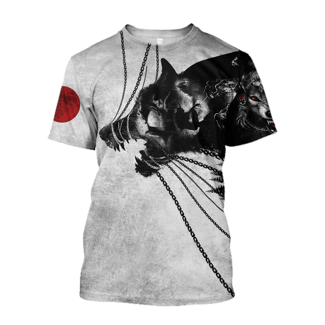 Wolf Fenrir Tattoo 3D All Over Printed Unisex Shirts