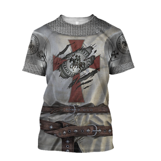 3D All Over Printed Knight Templar Version 3.0-Apparel-HP Arts-T-Shirt-S-Vibe Cosy™