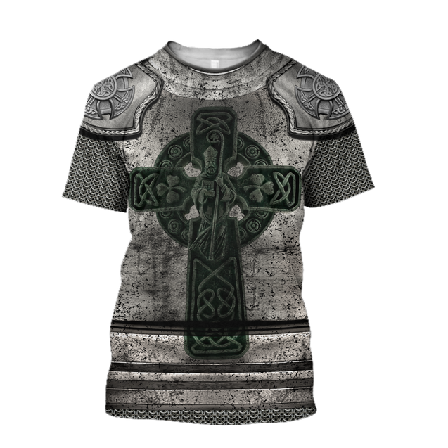 Irish Armor Warrior Knight Chainmail 3D All Over Printed Shirts For Men and Women AM270201-Apparel-TT-T-Shirt-S-Vibe Cosy™