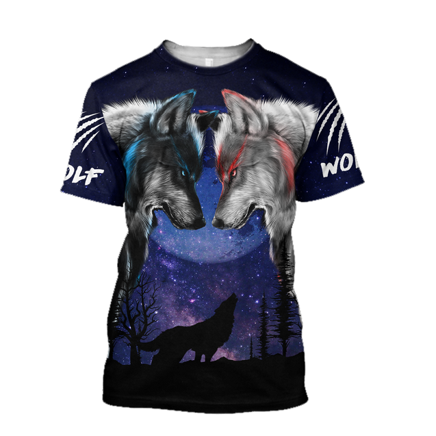 Wolf 3D All Over Printed Shirts For Men and Women AM260402-Apparel-TT-T-Shirts-S-Vibe Cosy™