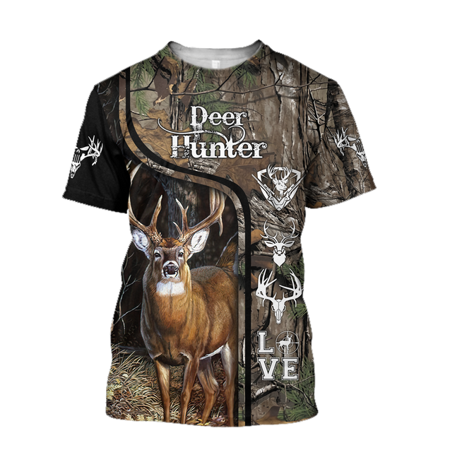 3D All Over Printed Deer Hunting Hoodie AM082015