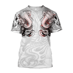King Cobra Tattoo 3D All Over Printed Shirt for Men and Women
