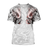 King Cobra Tattoo 3D All Over Printed Shirt for Men and Women