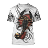 Scorpio Tribal Tattoo 3D All Over Printed Shirt for Men and Women