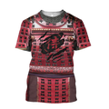 3D All Over Printed Samurai Red Armor-Apparel-6teenth World-T-Shirt-S-Vibe Cosy™