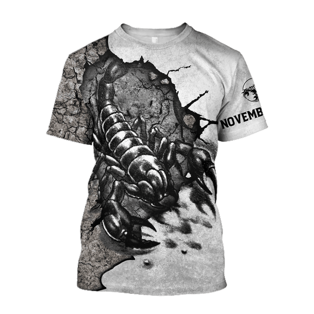 Scorpio November King 3D All Over Printed Shirts For Men and Women