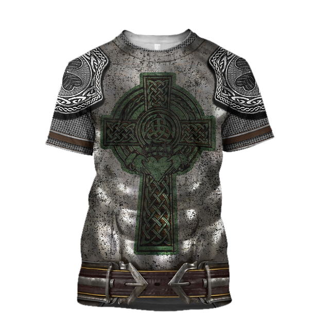 Irish Armor Warrior Chainmail 3D All Over Printed Shirts For Men and Women AM250204-Apparel-TT-T-Shirt-S-Vibe Cosy™